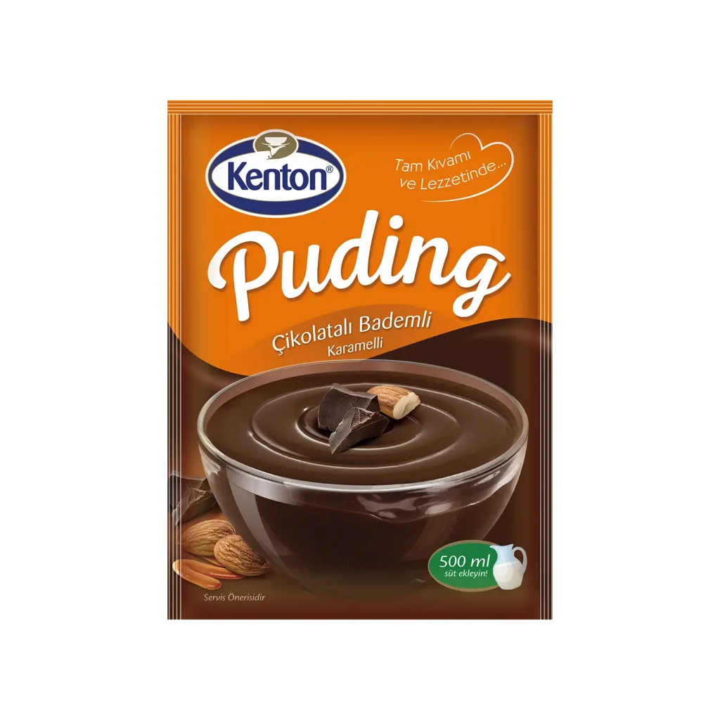 Kenton Puding Çikolatalı Bademli Karamelli 100 g