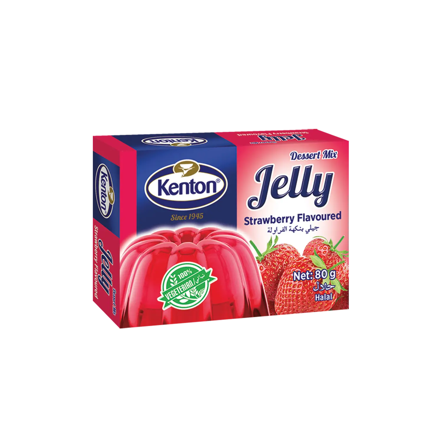 Kenton Vegetal Jelly Strawberry Flavoured 80 g