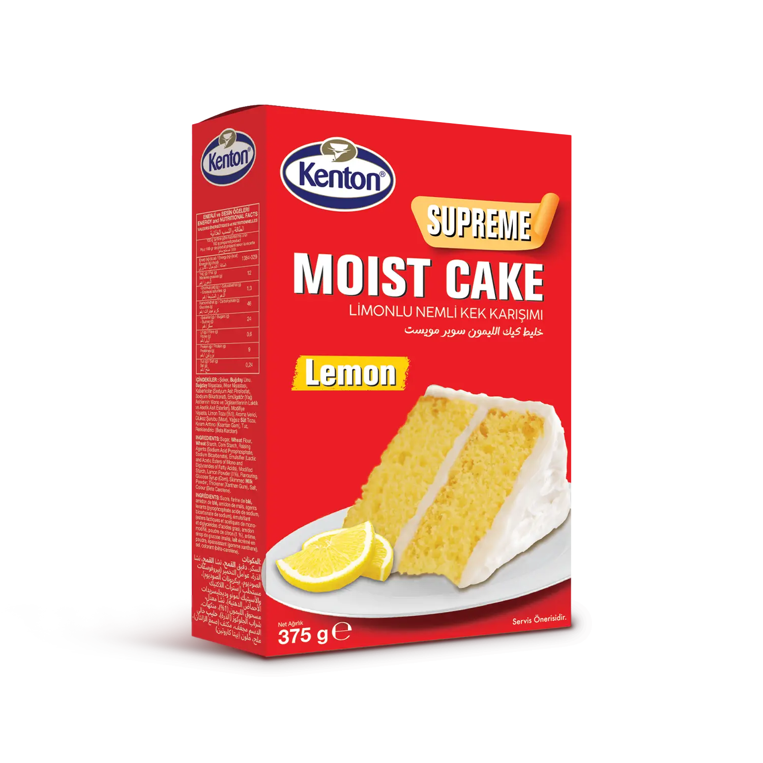 Kenton Supreme Moist Limonlu Kek Karışımı 375g